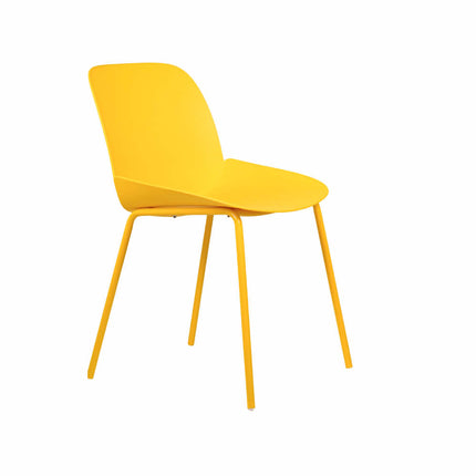 Ira Yellow PVC Cafe Chair