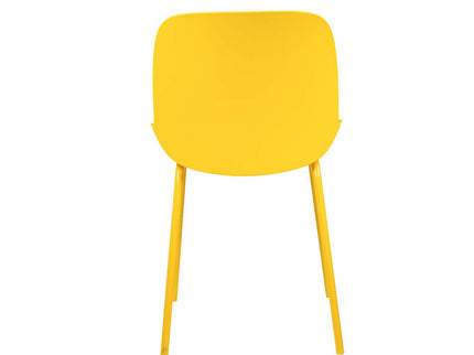 Ira Yellow PVC Cafe Chair
