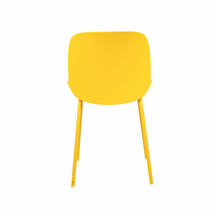 Ira Yellow PVC Cafe Chair