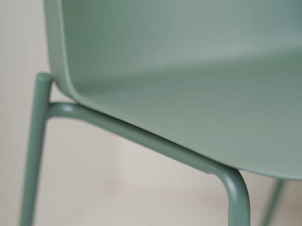 Lander Paster Grey Premium Cafe Chair