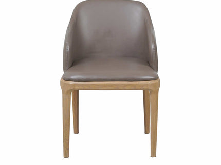 Ava Leather Grey Dining Chair for Restaurant