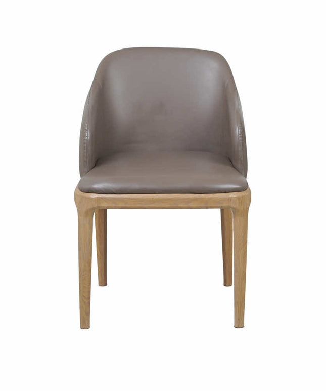 Ava Leather Grey Dining Chair for Restaurant
