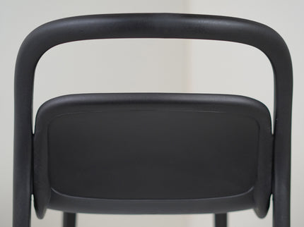 Milan PVC Cafe Chairs Premium in Black Color