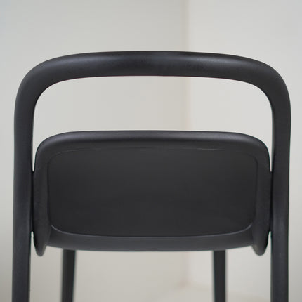 Milan PVC Cafe Chairs Premium in Black Color