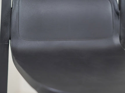 Milan PVC Cafe Chairs Premium in Black Color