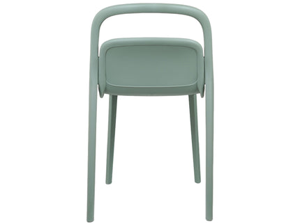 Milan PVC Cafe Chairs Premium in Mint green Color