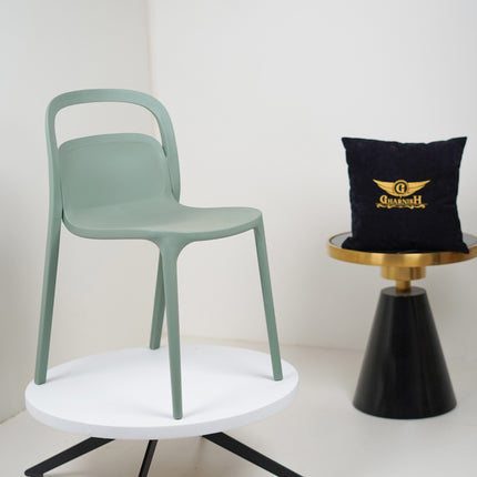 Milan PVC Cafe Chairs Premium in Mint green Color
