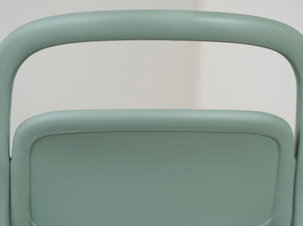 Milan PVC Cafe Chairs Premium in Mint green Color