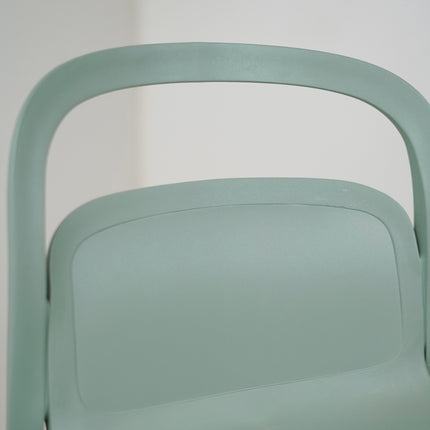 Milan PVC Cafe Chairs Premium in Mint green Color