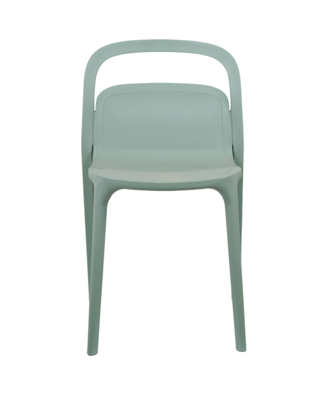 Milan PVC Cafe Chairs Premium in Mint green Color