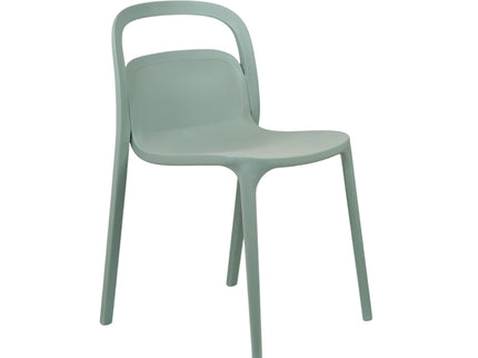 Milan PVC Cafe Chairs Premium in Mint green Color