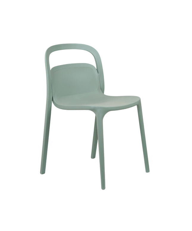 Milan PVC Cafe Chairs Premium in Mint green Color