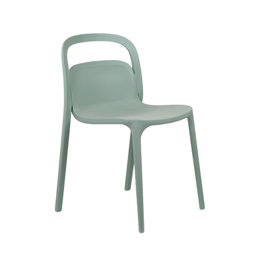 Milan PVC Cafe Chairs Premium in Grey Color