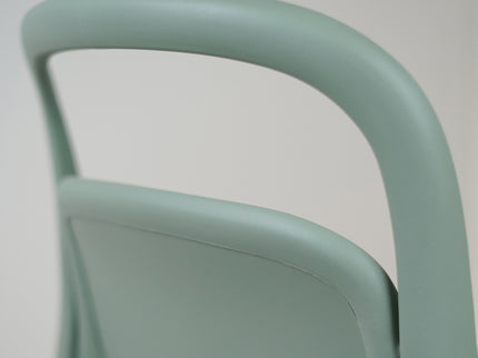 Milan PVC Cafe Chairs Premium in Mint green Color