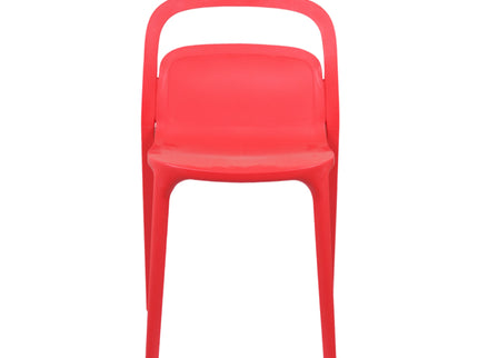 Milan PVC Cafe Chairs Premium in Red color