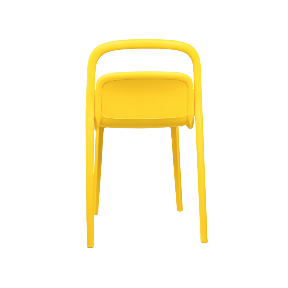 NEW Milan PVC Cafe Chairs Premium in Yellow color