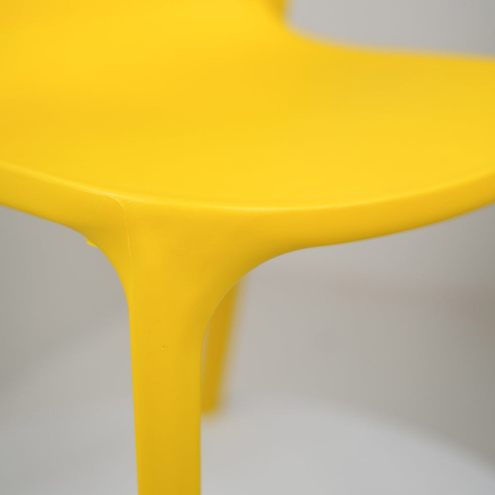 NEW Milan PVC Cafe Chairs Premium in Yellow color