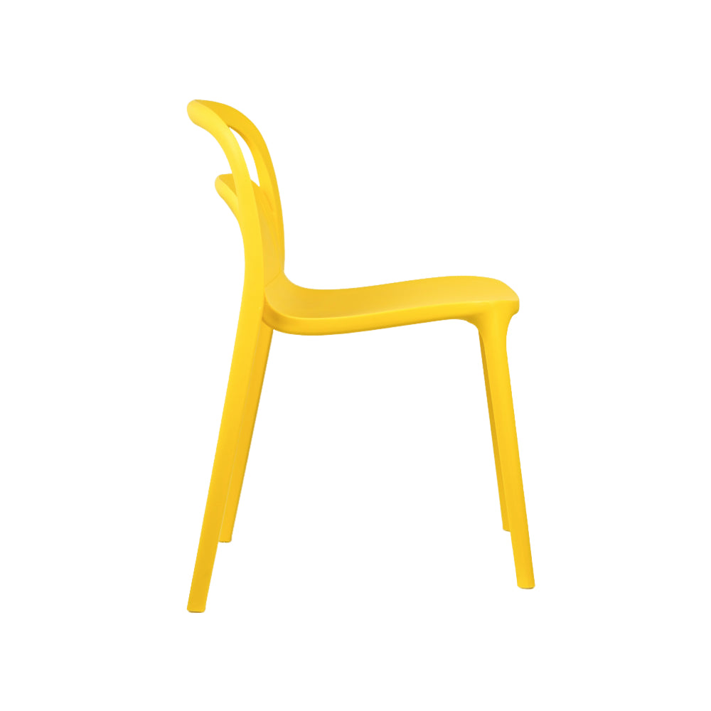 NEW Milan PVC Cafe Chairs Premium in Yellow color