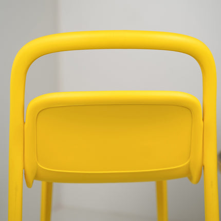 NEW Milan PVC Cafe Chairs Premium in Yellow color