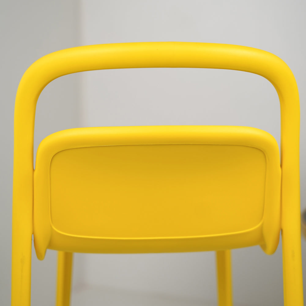 NEW Milan PVC Cafe Chairs Premium in Yellow color