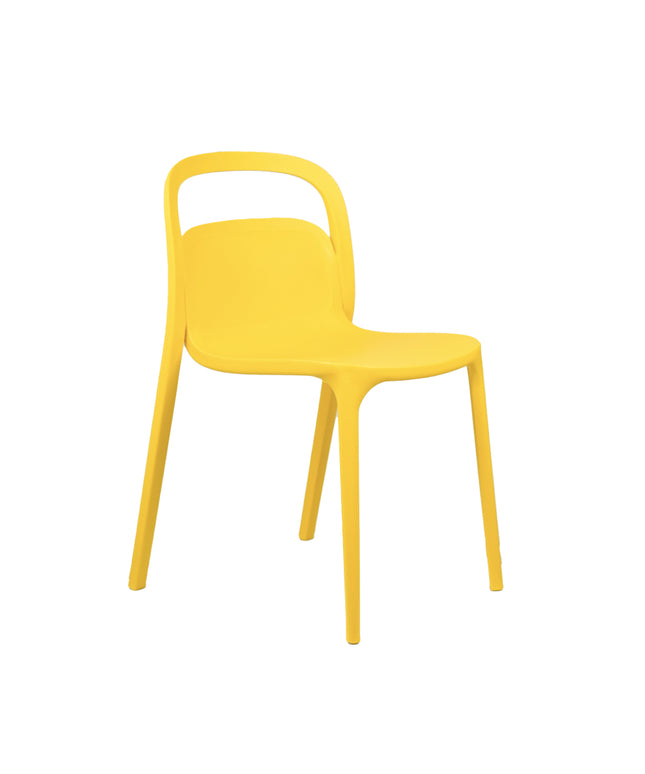 NEW Milan PVC Cafe Chairs Premium in Yellow color