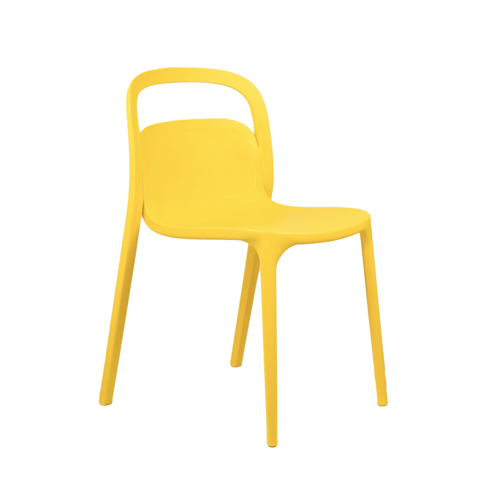 NEW Milan PVC Cafe Chairs Premium in Yellow color