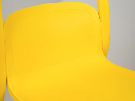 NEW Milan PVC Cafe Chairs Premium in Yellow color
