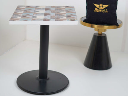 MS Round 2 Seater Table Base Designer Top