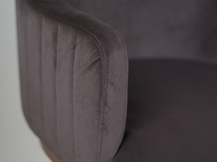 OG Dining Chairs With PVD Rose Gold Dark Grey