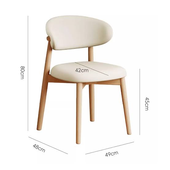 Butterfly Biege Wooden Chair