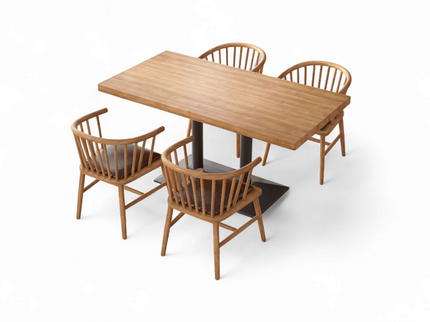 Shell Light 4 Seater Restaurant Set