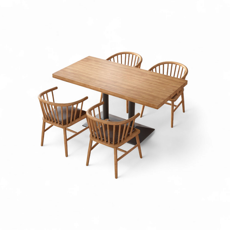 Shell Light 4 Seater Restaurant Set