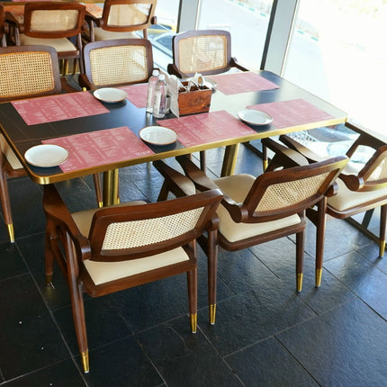 Tesa Wooden Cane Chair