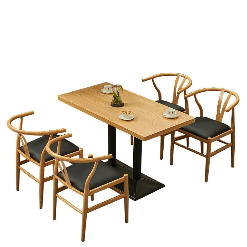 Oaks 4 seater restaurant dining set