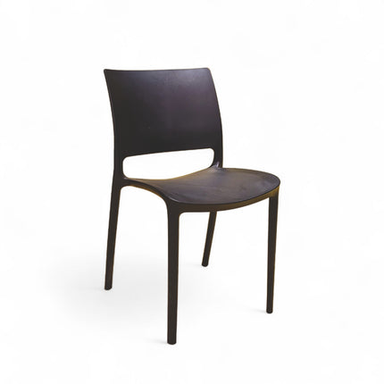 Canton Black PVC Chair