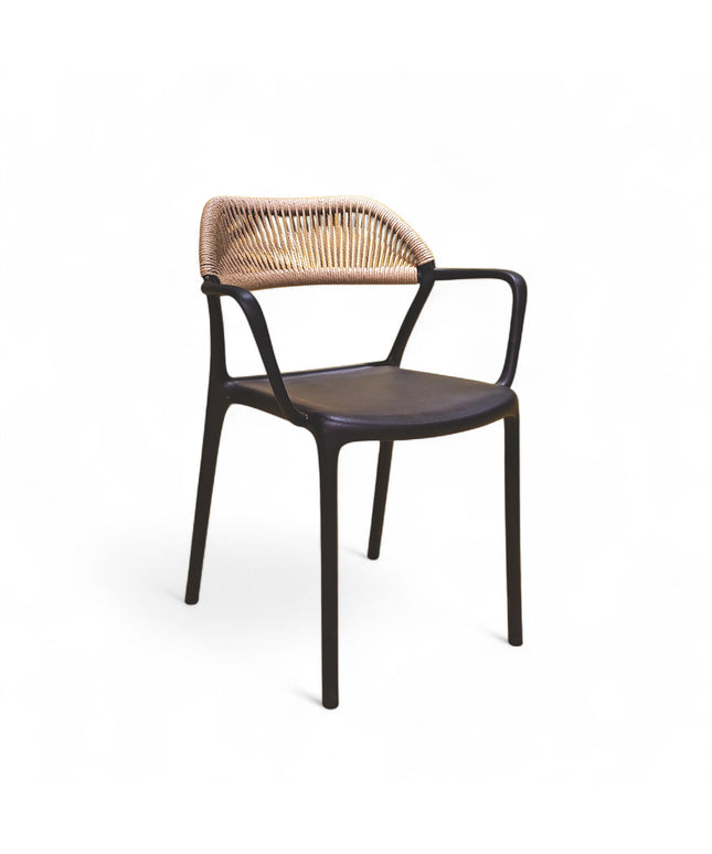 Nexa Black PVC Rope Chair