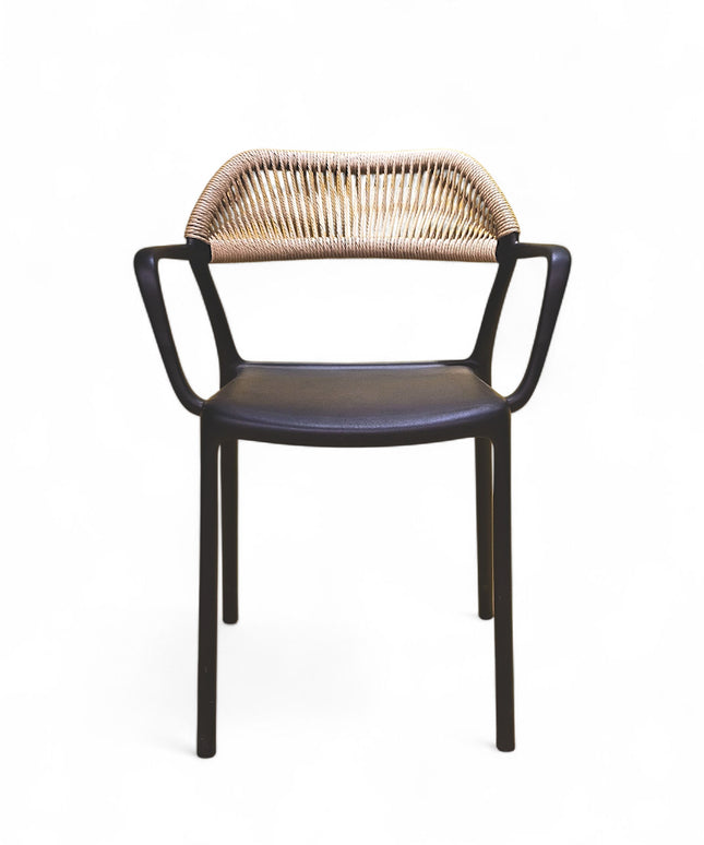 Nexa Black PVC Rope Chair