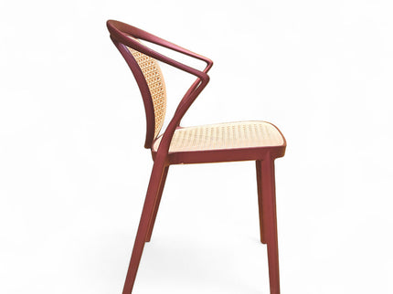 Nero Maroon PVC Chair
