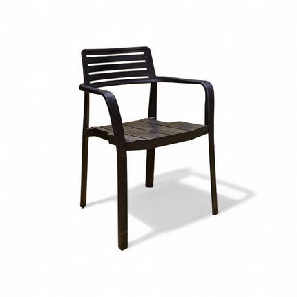 Metro Black PVC Chair