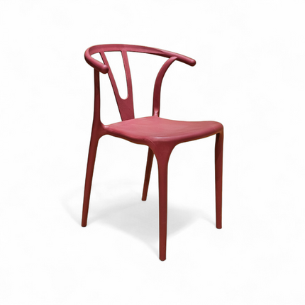 Evok Maroon PVC Chair