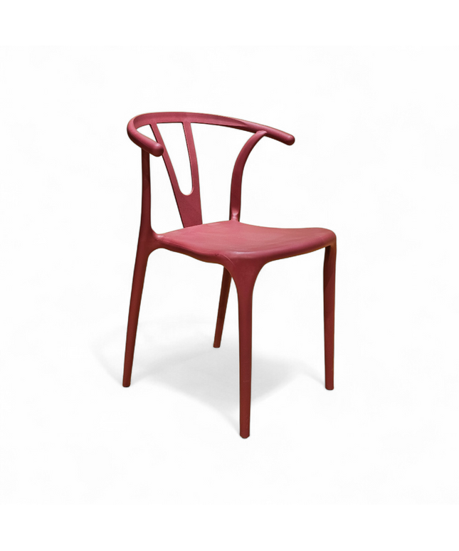 Evok Maroon PVC Chair