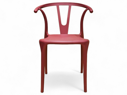 Evok Maroon PVC Chair