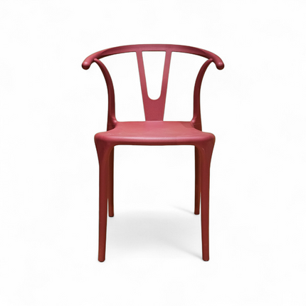 Evok Maroon PVC Chair