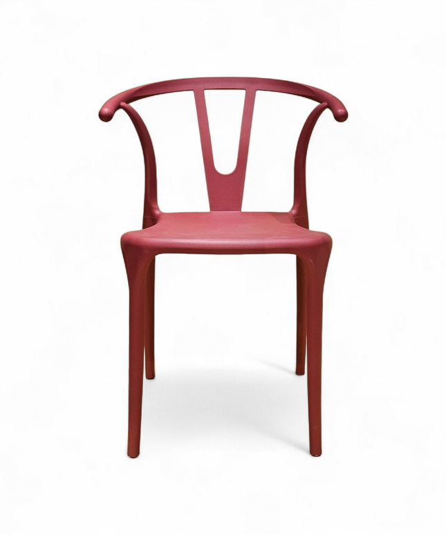 Evok Maroon PVC Chair