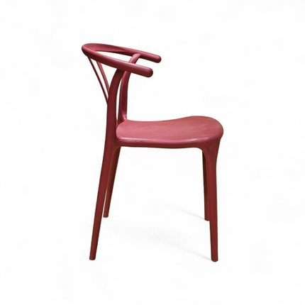 Evok Maroon PVC Chair