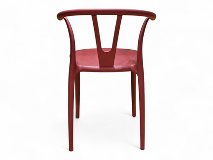 Evok Maroon PVC Chair