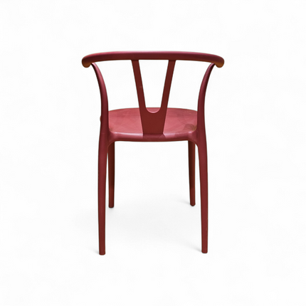 Evok Maroon PVC Chair