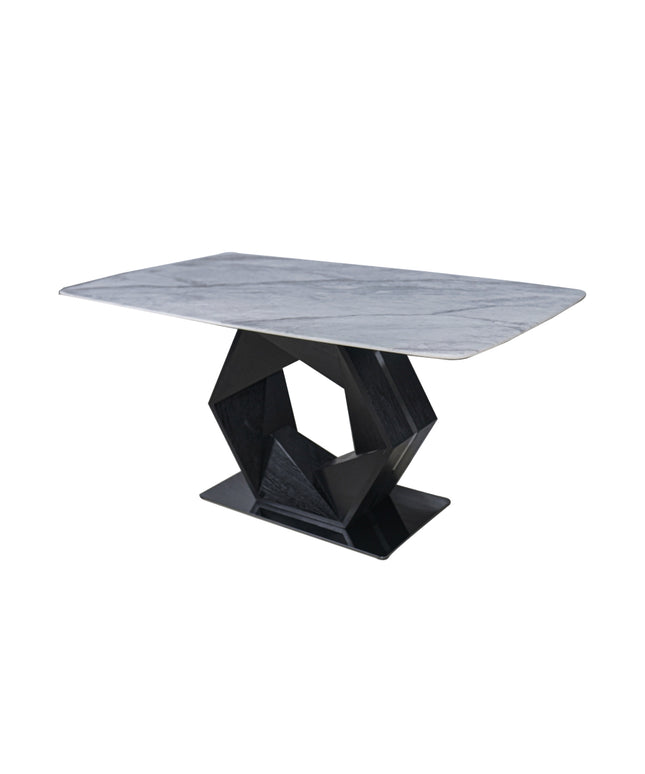 Oliva Black 6 Seater Dining Table