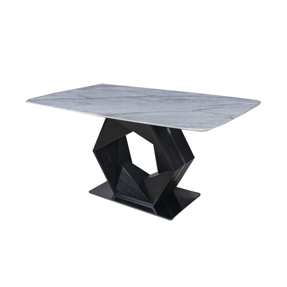 Oliva Black 6 Seater Dining Table