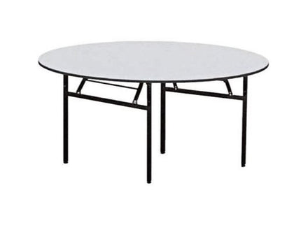 PVC Buffet Table - Premium 4 feet dia, 6 seating capacity and Ply laminated top